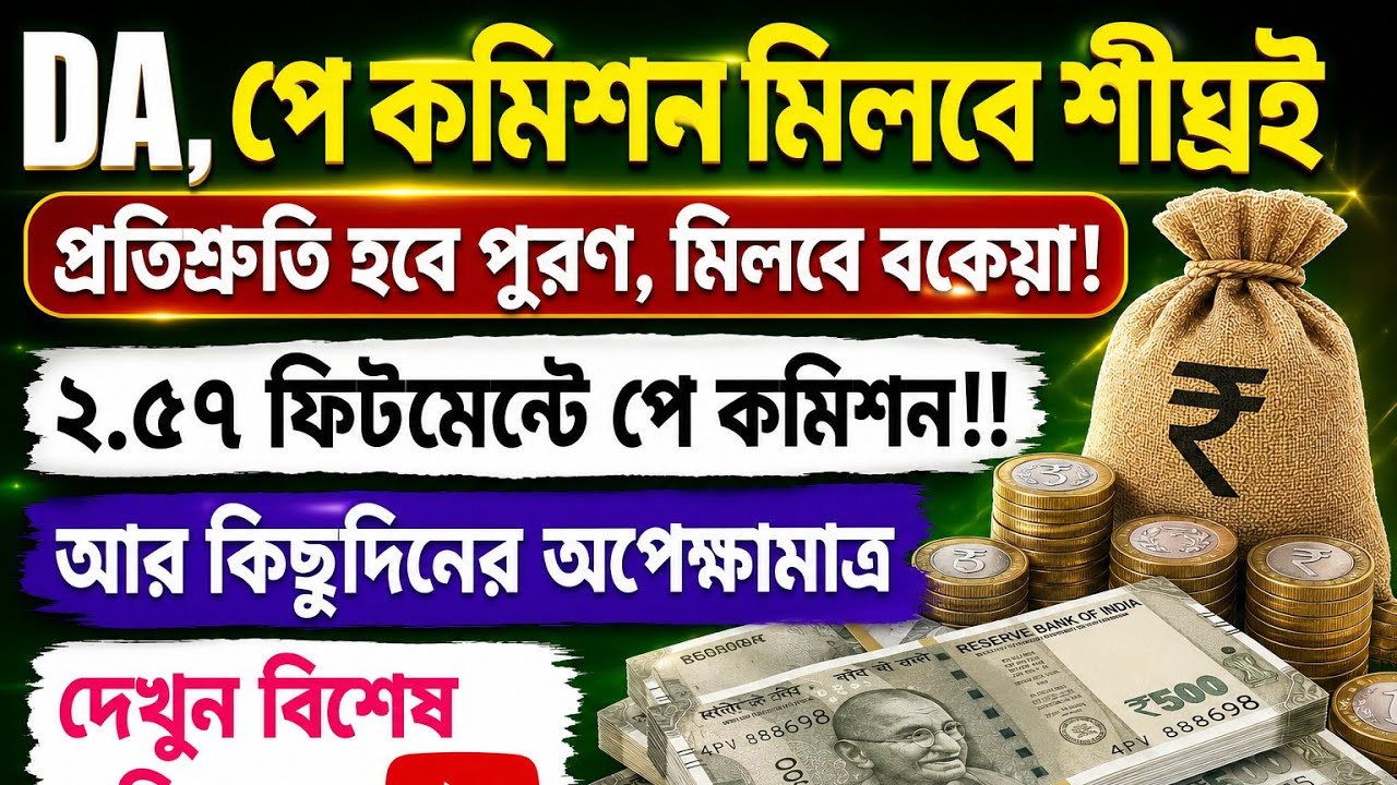 WB New Government/DA,Pay Commission,Fitment Factor Update@10/05/2026