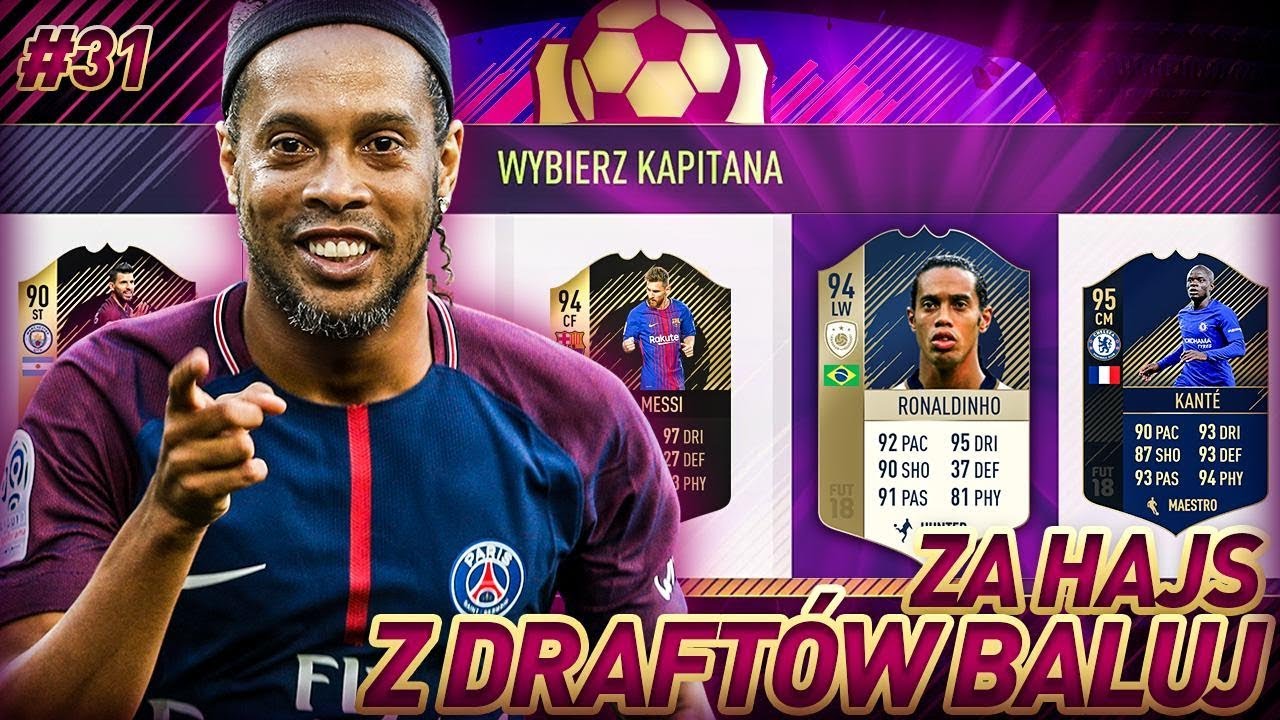 WRESZCIE GO TRAFIŁEM!! NAJLEPSZA IKONA JAKĄ GRAŁEM! - FIFA 18 ZA HAJS Z DRAFTÓW BALUJ [#31]