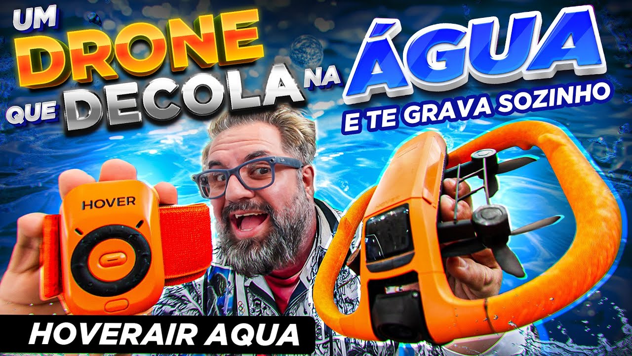 Um DRONE que DECOLA da ÁGUA, te SEGUE e FILMA SOZINHO! HoverAir AQUA