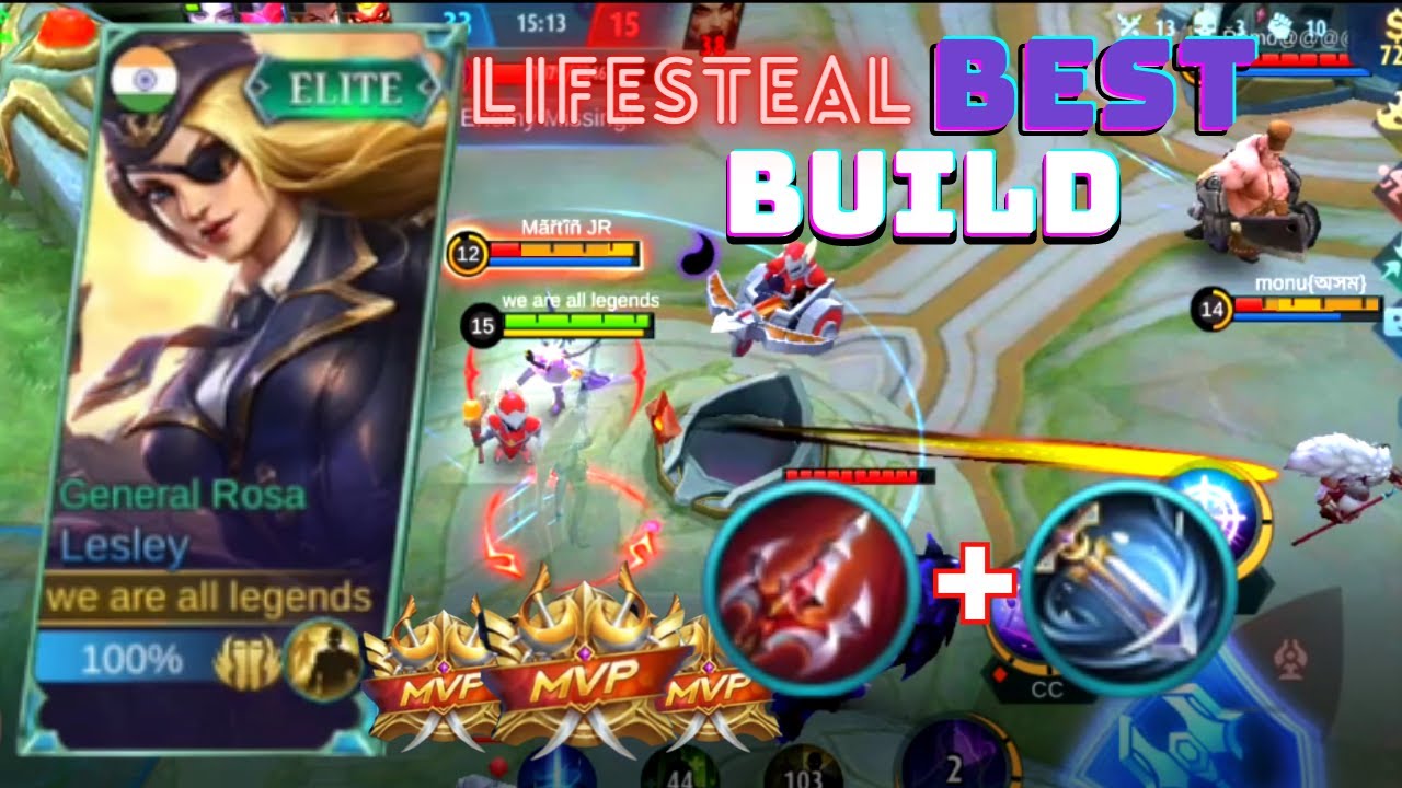 LESLEY BEST BUILD 2022 | TOP 1 GLOBAL | BEST GAMEPLAY SIDELANE