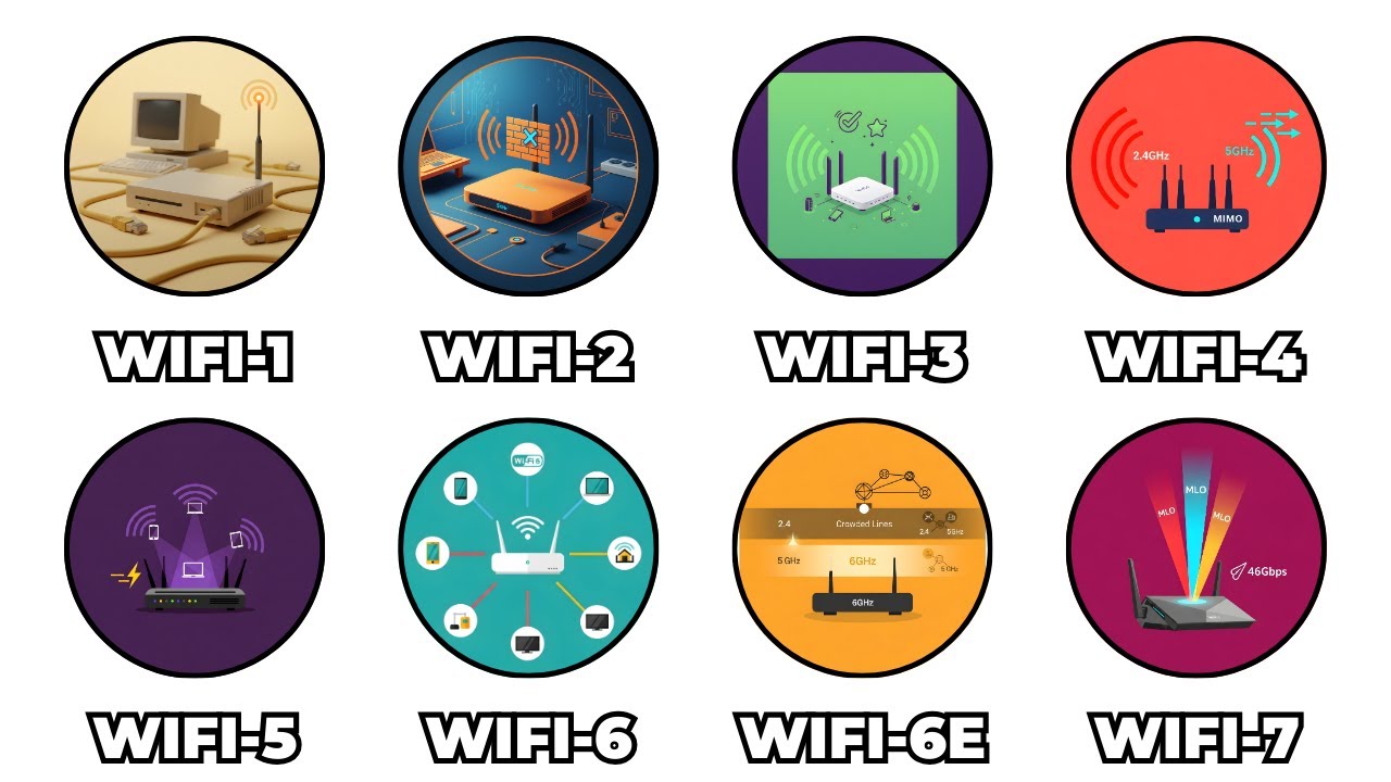 Все поколения Wi-Fi объяснены за 13 минут (Полное руководство по Wi-Fi от 0 до 7 к 2026 году)