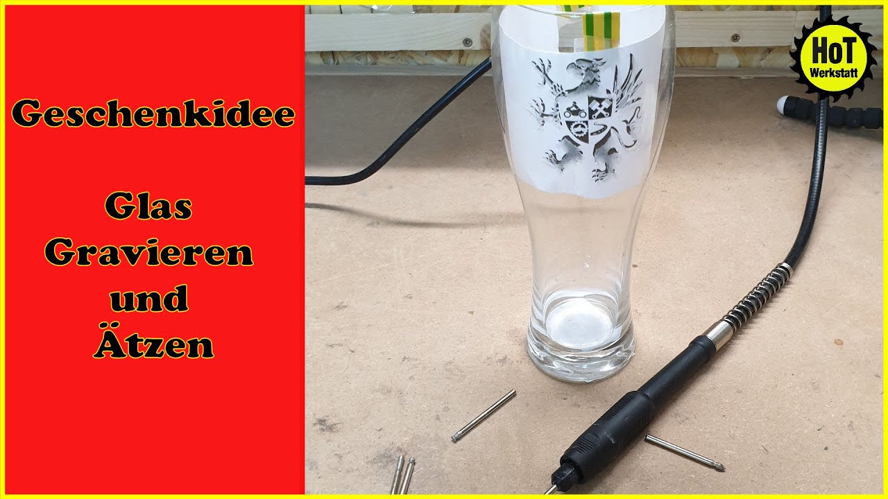 Geschenkidee, Glas Gravieren und ätzen