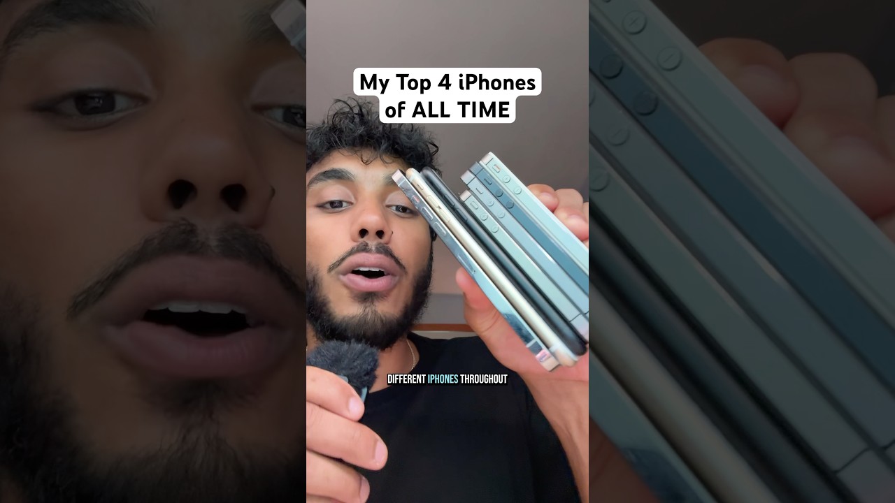 Мой ТОП-4 iPhone всех времен 😳 #iphone #apple #iphones #tech