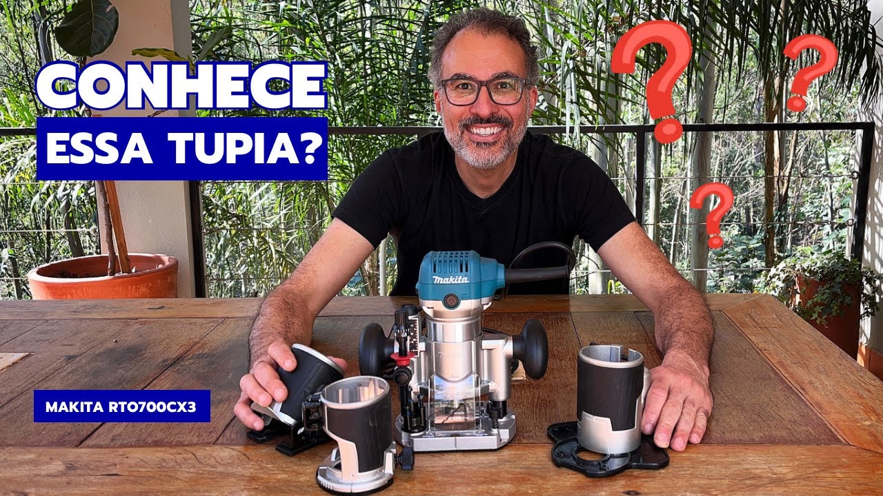 Tupia cheia de acessórios. Unboxing da Makita RT0700CX3 . Vai dar pra fazer muita coisa na oficina