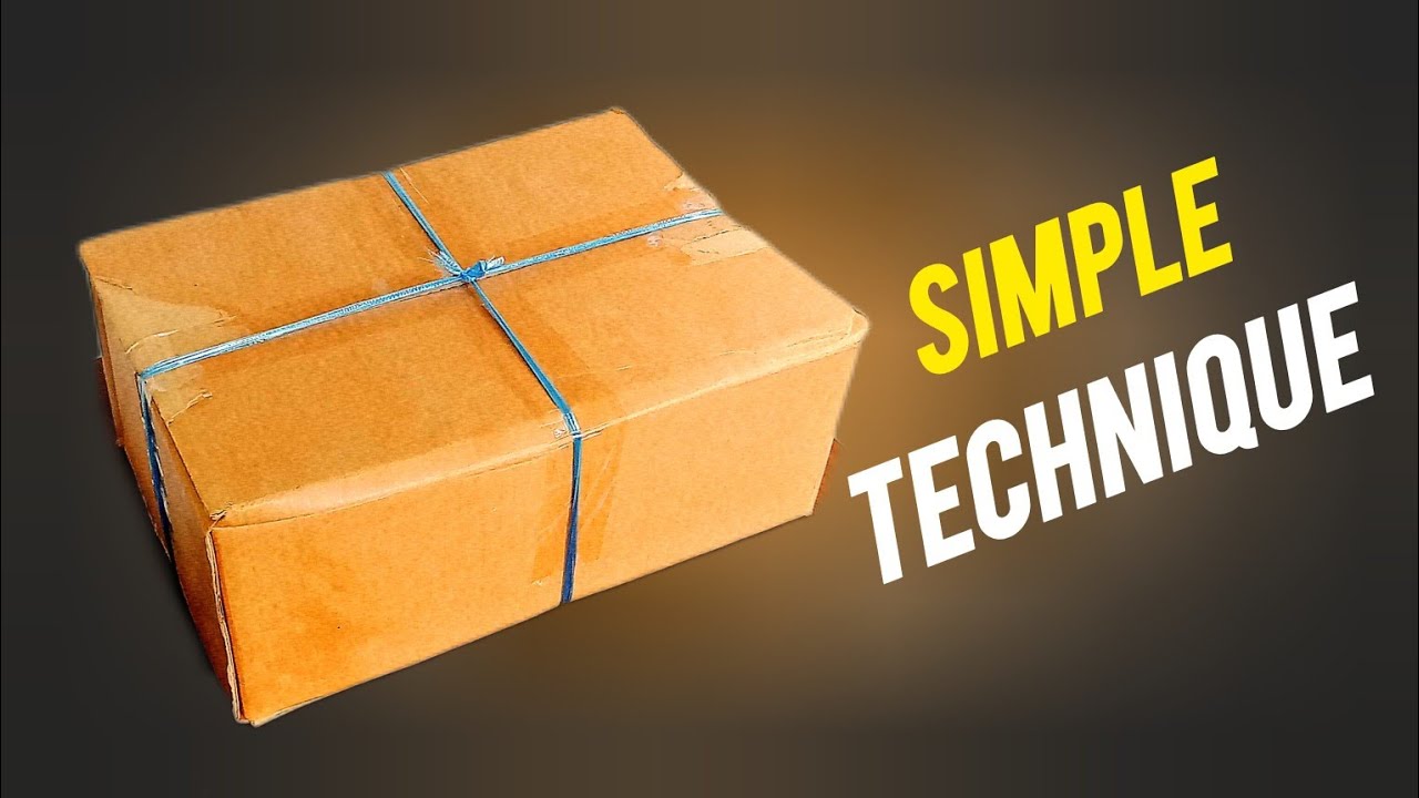 The EASIEST Way on how to Tie a box