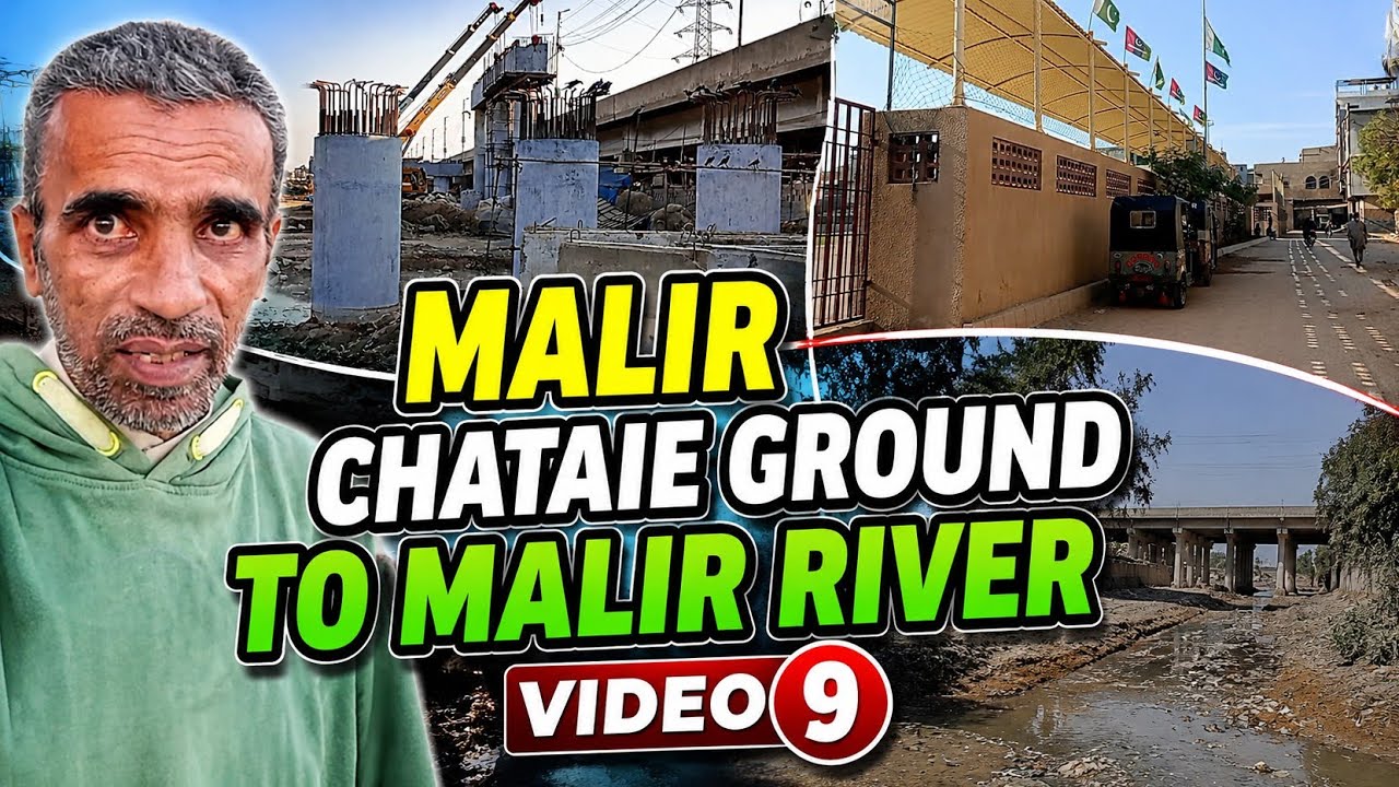 Aaj Ham Gaye Malir chatai ground se Malir nadi.