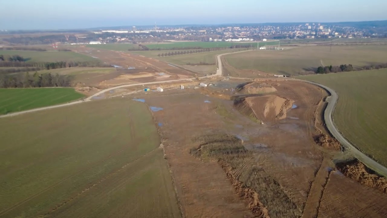 Pražský okruh: stavba 511: Modletice - Kolovraty (1.3.2026)