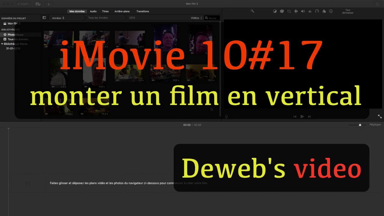 iMovie 10#17  Monter un film vertical