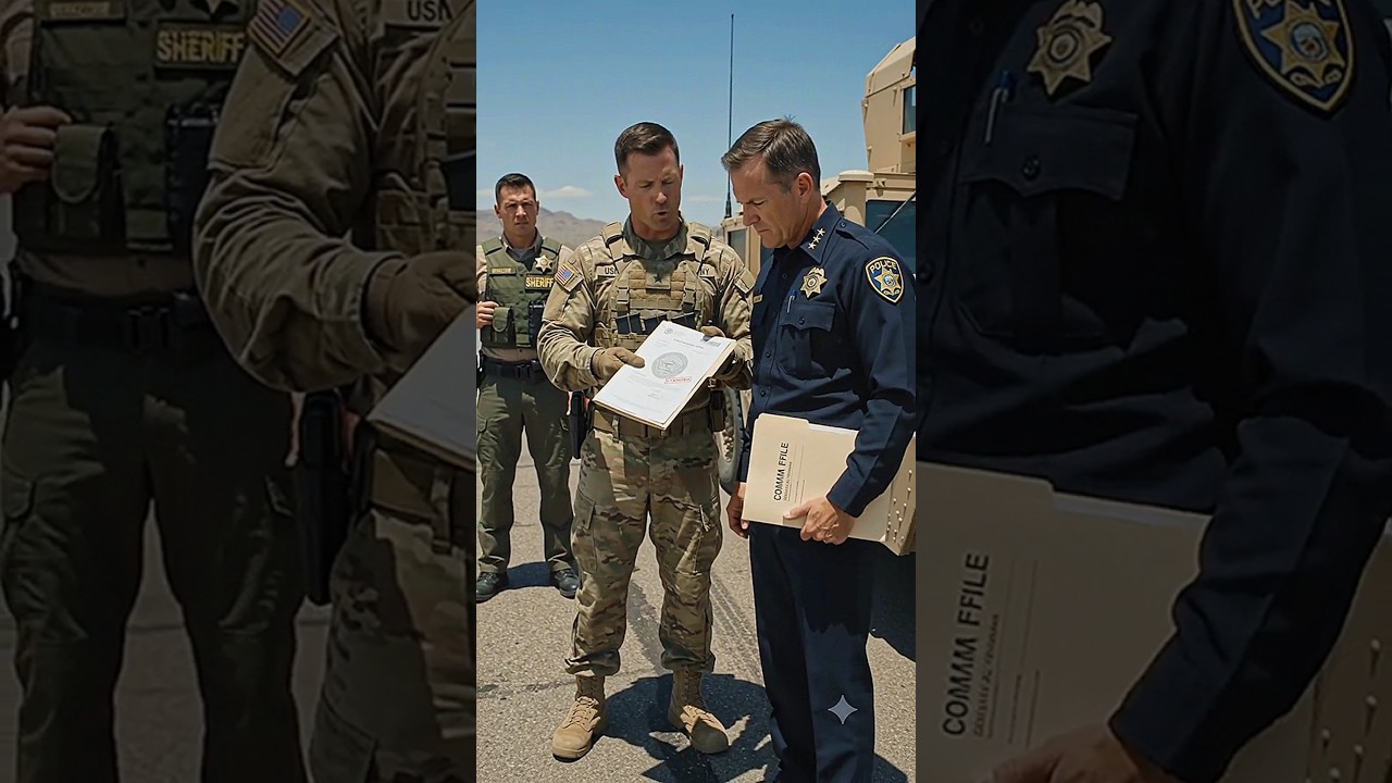 Deputy Blocked a U.S. Military Convoy 😡 Then The Police Chief Arrived and Changed Everything!