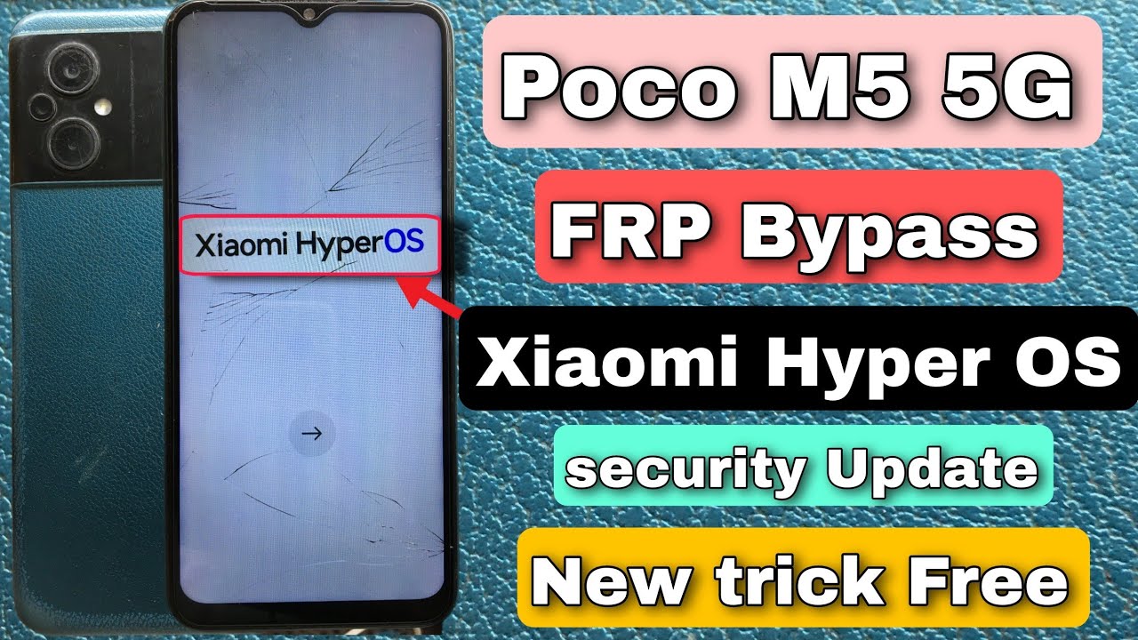 Poco M5 FRP bypass Hyperos OS | Poco M5 Google Account bypass without PC | new security| New trick 🔥