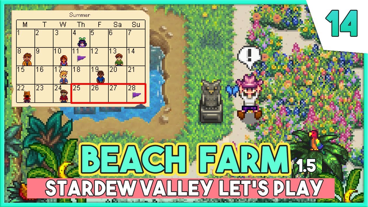 Stone Owl | Stardew Valley 1.5 Beginner's Guide LP 🐚 Beach Farm Ep.14