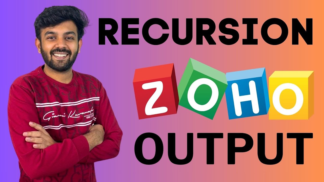 Recursion Questions | ZOHO Round-1 Output Question | Ep-14 | Tamil | code io
