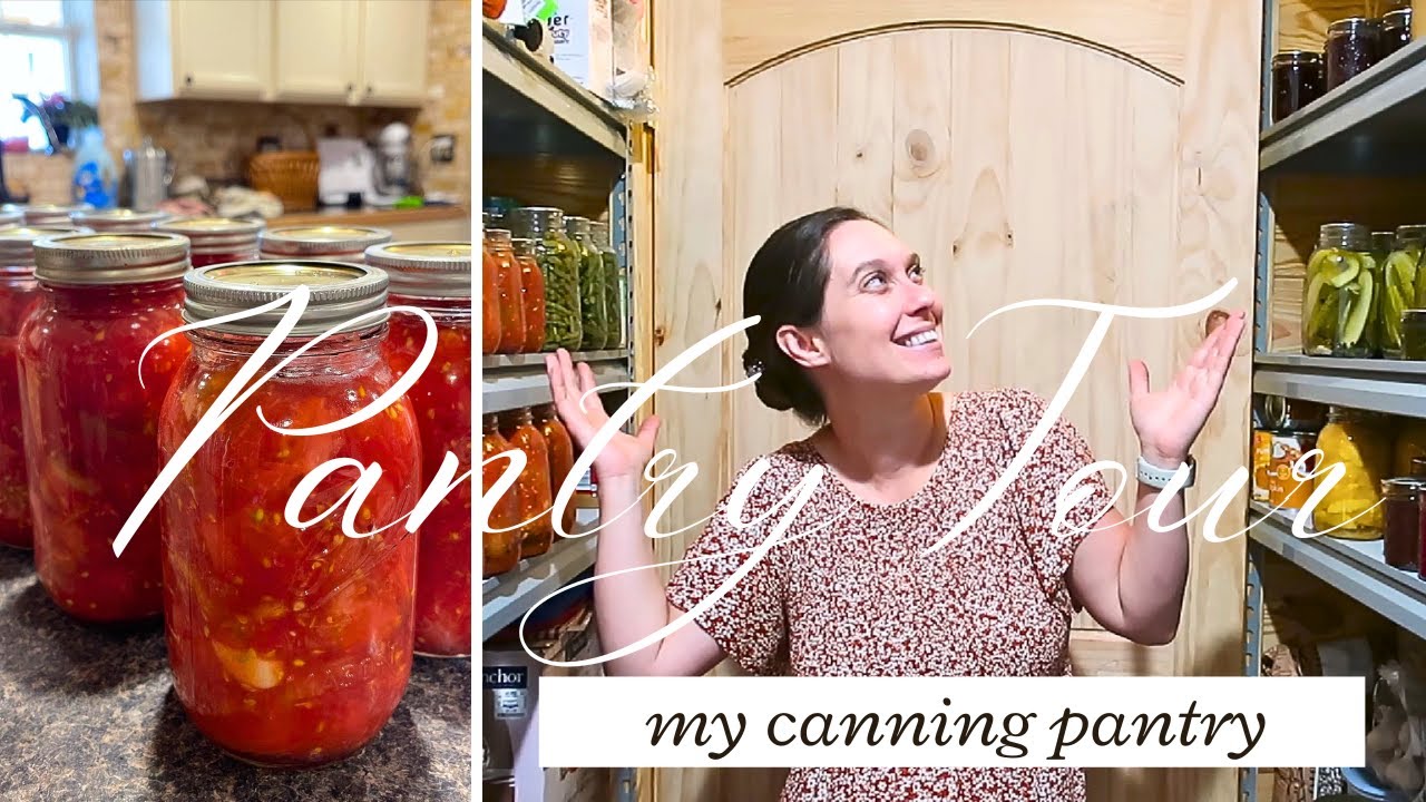 Homestead Canning Pantry Tour//Summer Canning and Food Storage!