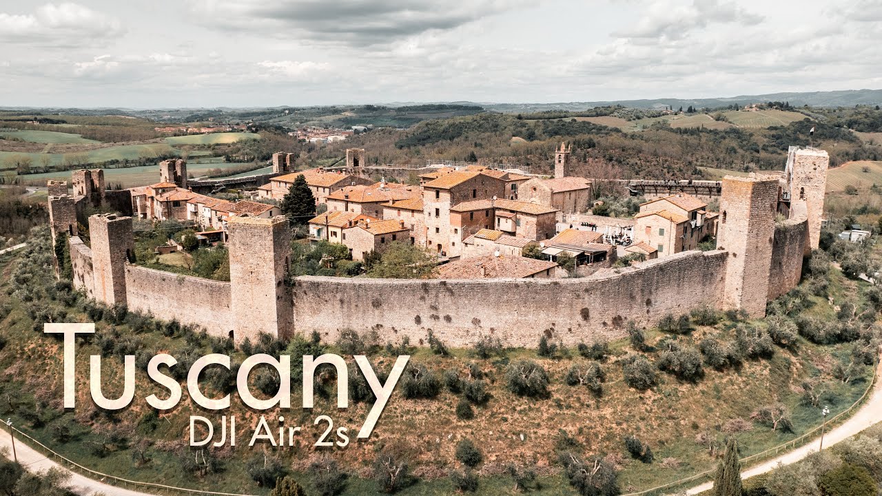 Flying over Tuscany, Italy - Short Cinematic Drone Film 5k
