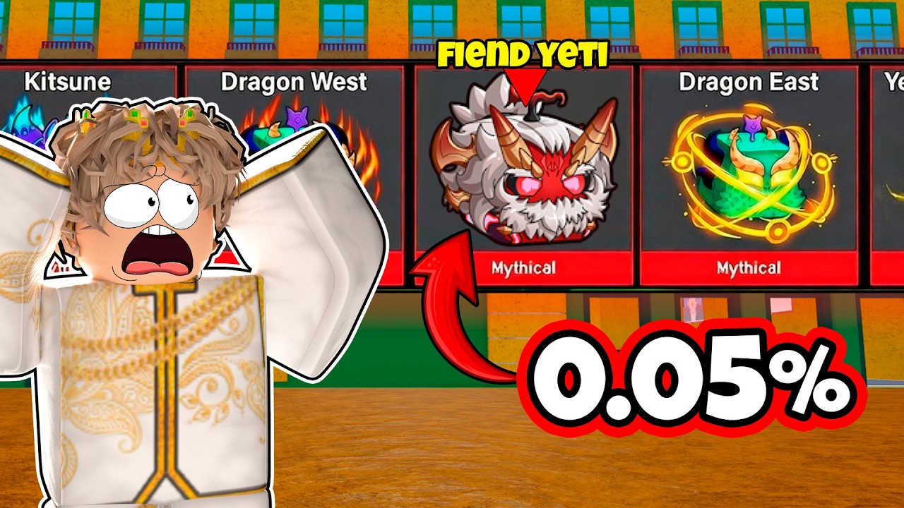 GIRANDO FRUTAS HASTA CONSEGUIR LA NUEVA FIEND YETI LIMITADA DE BLOX FRUITS!