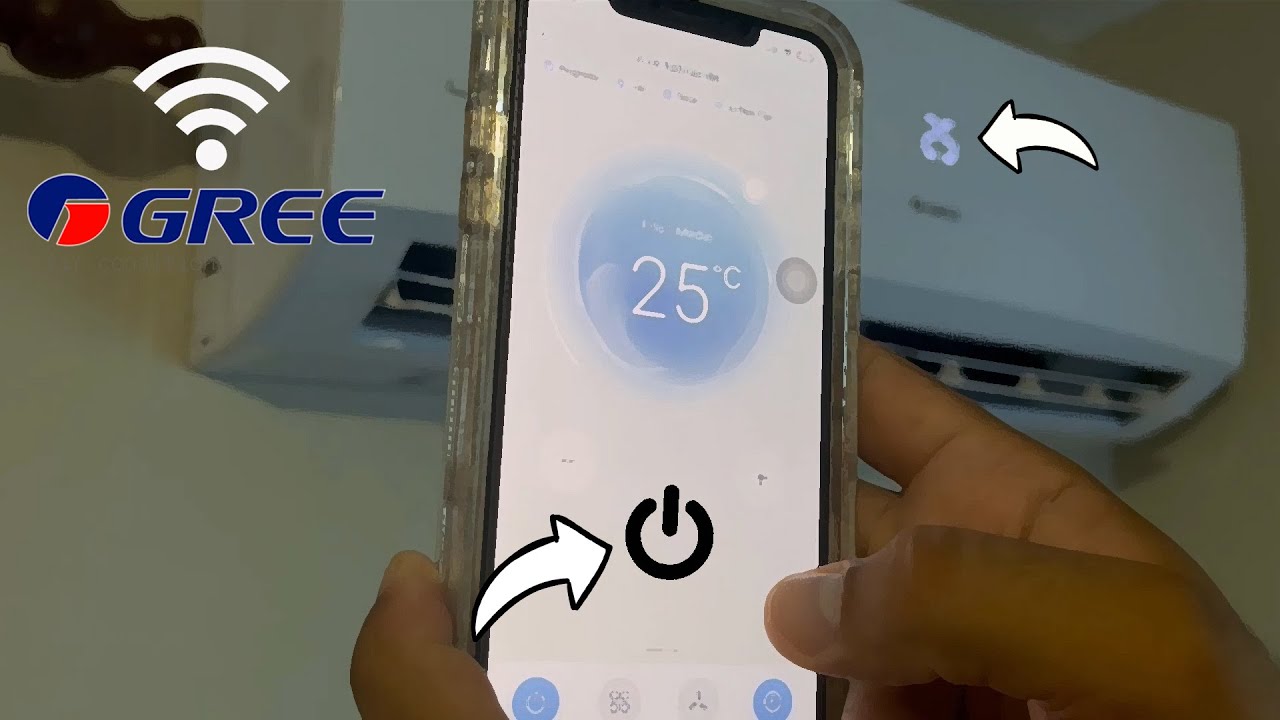 Como ENCENDER aire GREE por el Celular /Activar WIFI aire GREE