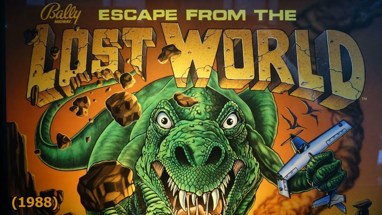 Escape from the Lost World (Bally, 1988) Flipper Pinball