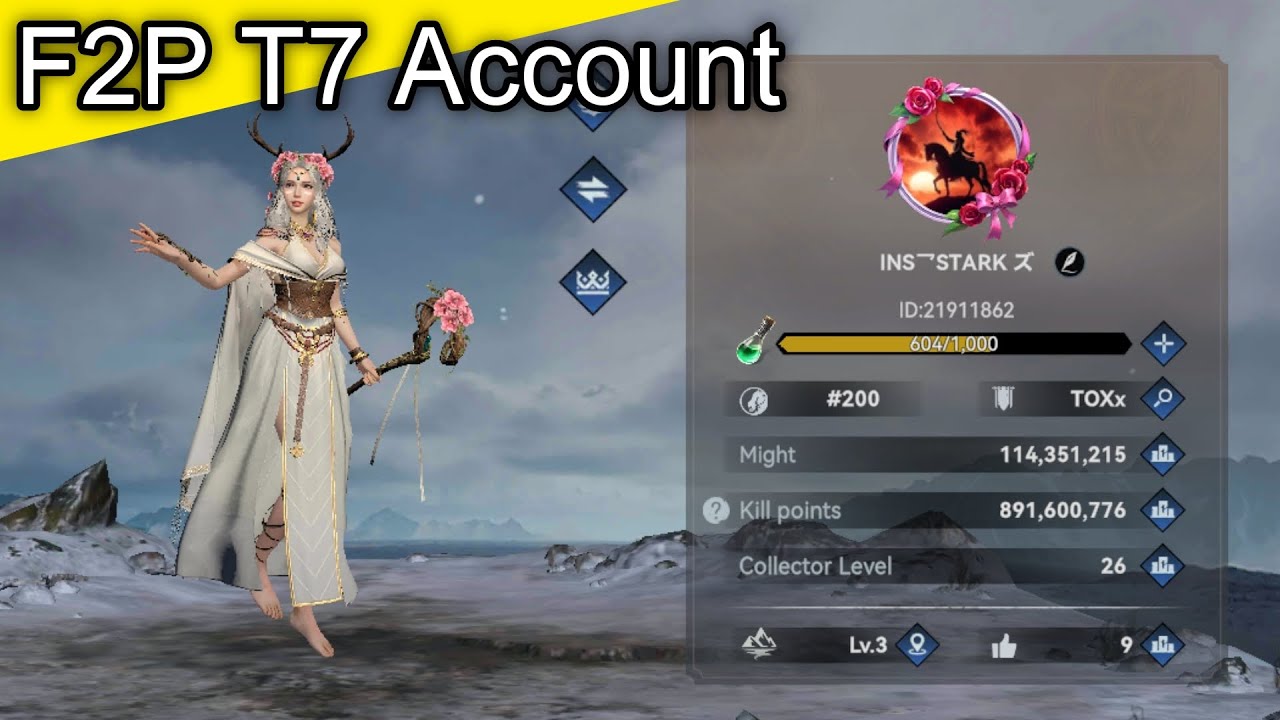 Pure F2P (Free to Play) T7 Account in Viking Rise. No Money, Just Grind 🔥 