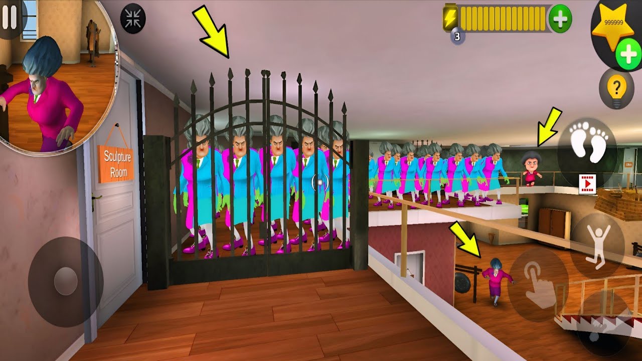 100 Miss T Clones Took Over the House! 😨 | Scary Teacher 3D