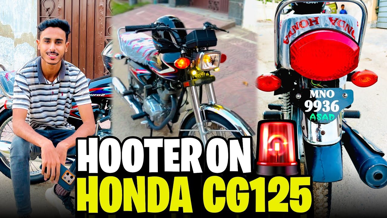 Police Hooter Siren On Honda 125 | Epic Honda 125 Transformation!