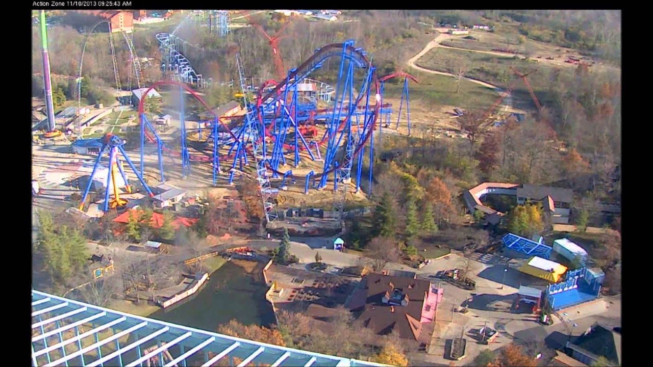 Kings Island 2014: Banshee Construction Time Lapse Final
