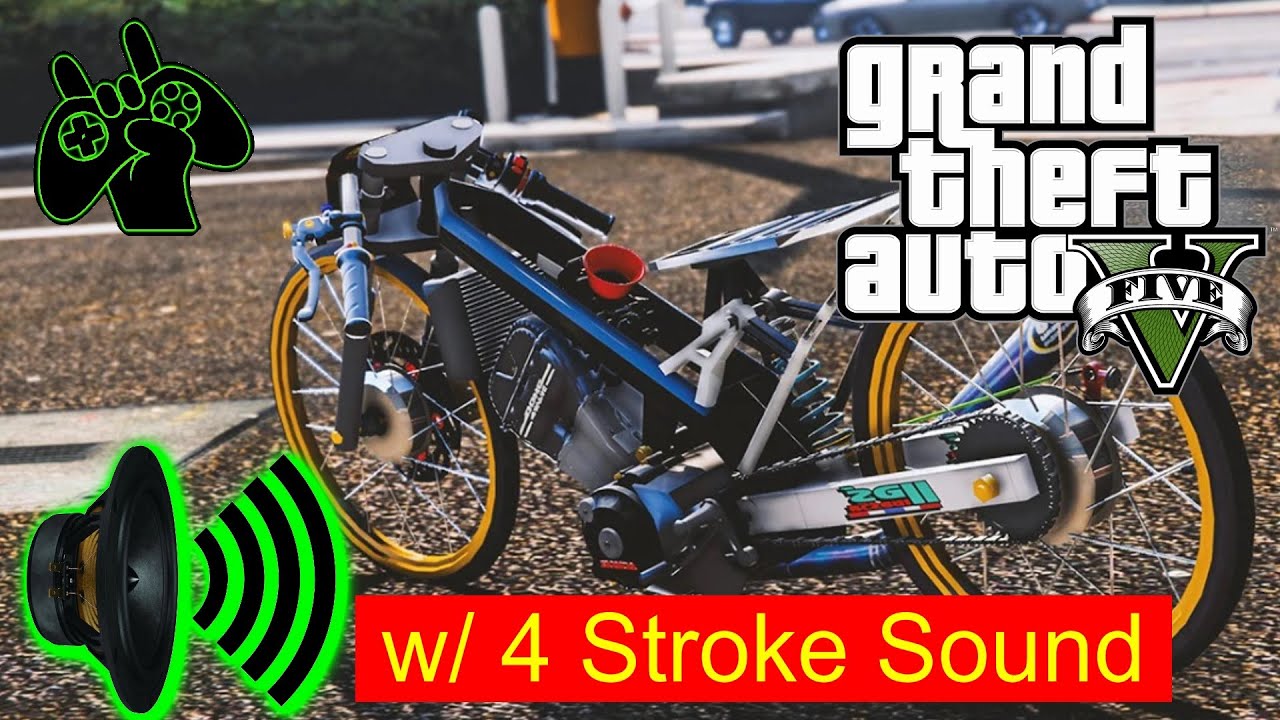 GTA 5 mods Honda Modified (Drag Bike) w/ Sound Engine