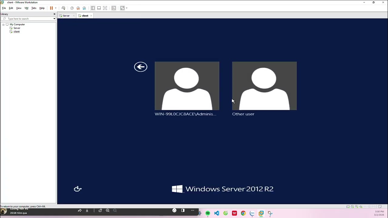 Giải đề cuối kì môn quản trị hệ thống Window server 2012r2