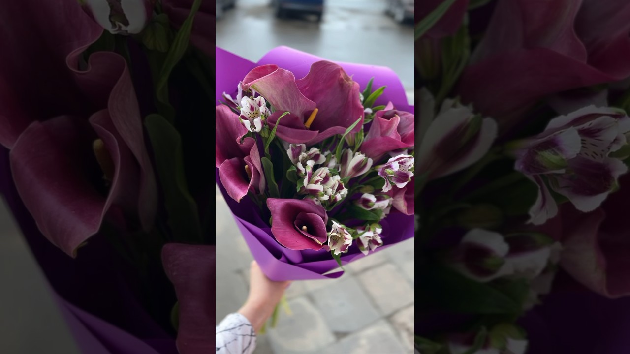 Альстромерии и каллы🩷