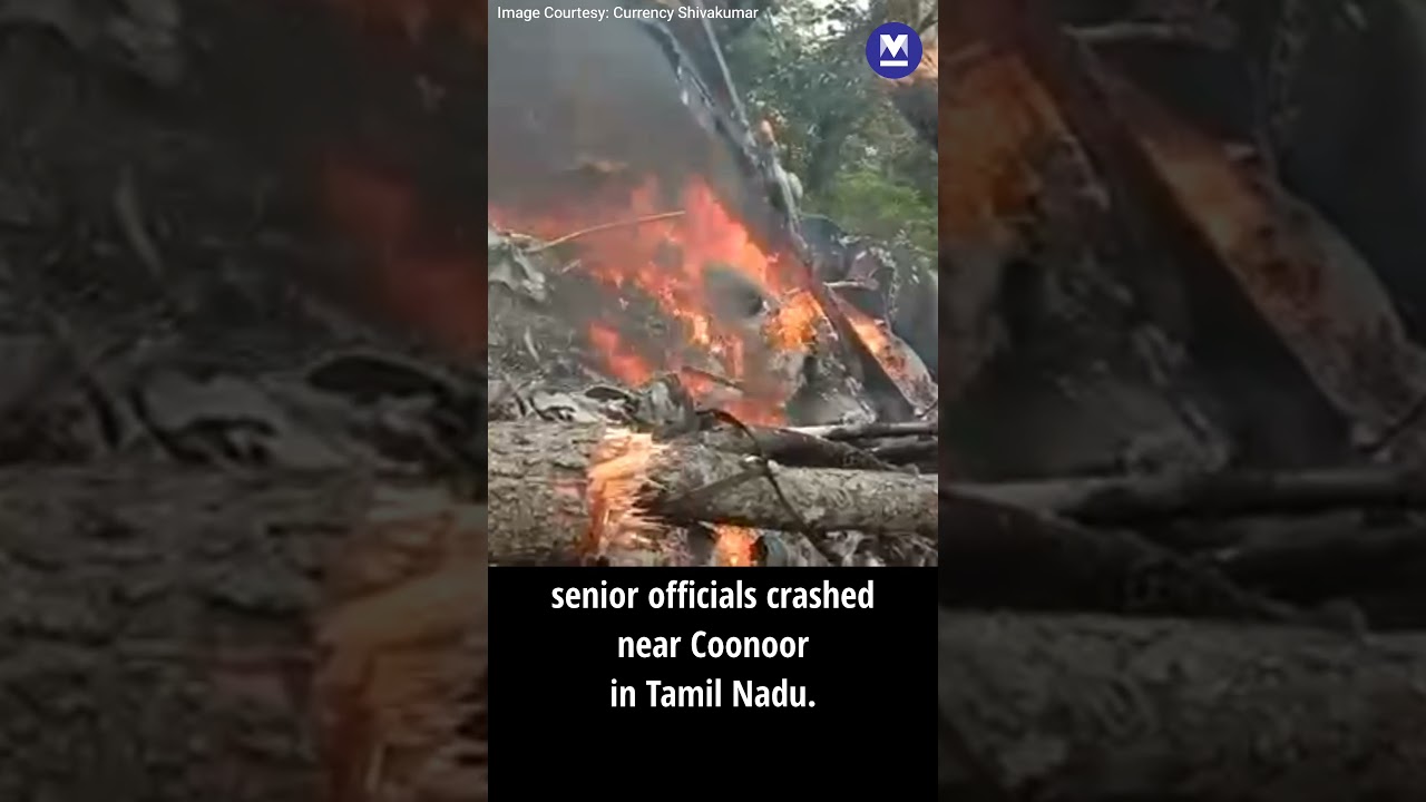 Helicopter Carrying CDS Bipin Rawat Crashes