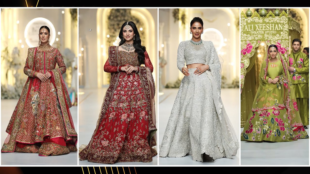 New year 2024 Special Fashion Show | Pakistan Drama Actress Walk at Hum Bridal Week 2024