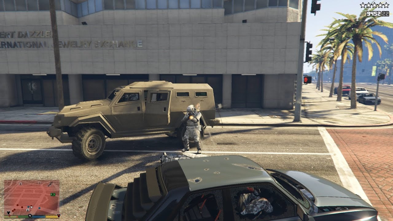 GTA V - Franklin's Vagos Hood Shootout + Five Star Escape(VE:DGA 3.1.1)