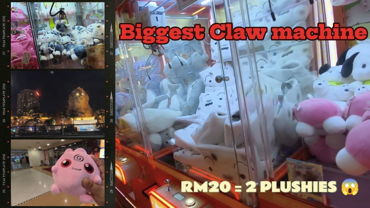 Big Claw Machine at Sunway Pyramid 🧸 | Funny Win & Uncut Reaction