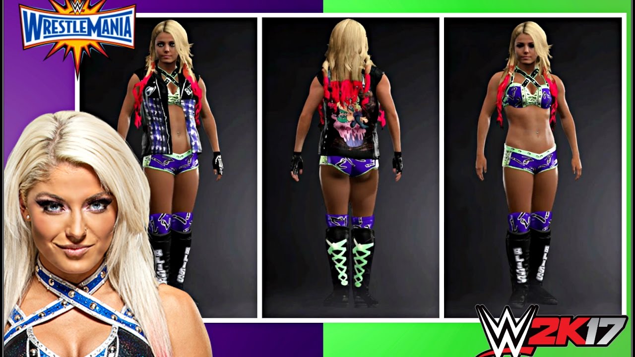 WWE 2K17: Alexa Bliss - WWE WrestleMania 33 Attire (Riddler) ᴴᴰ