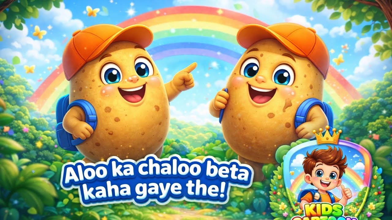 Aloo Beta Kahan Gaye The? 🥔🍆 | Funny 3D Cartoon Rhyme #shorts #cartoon #usa#funnyshorts