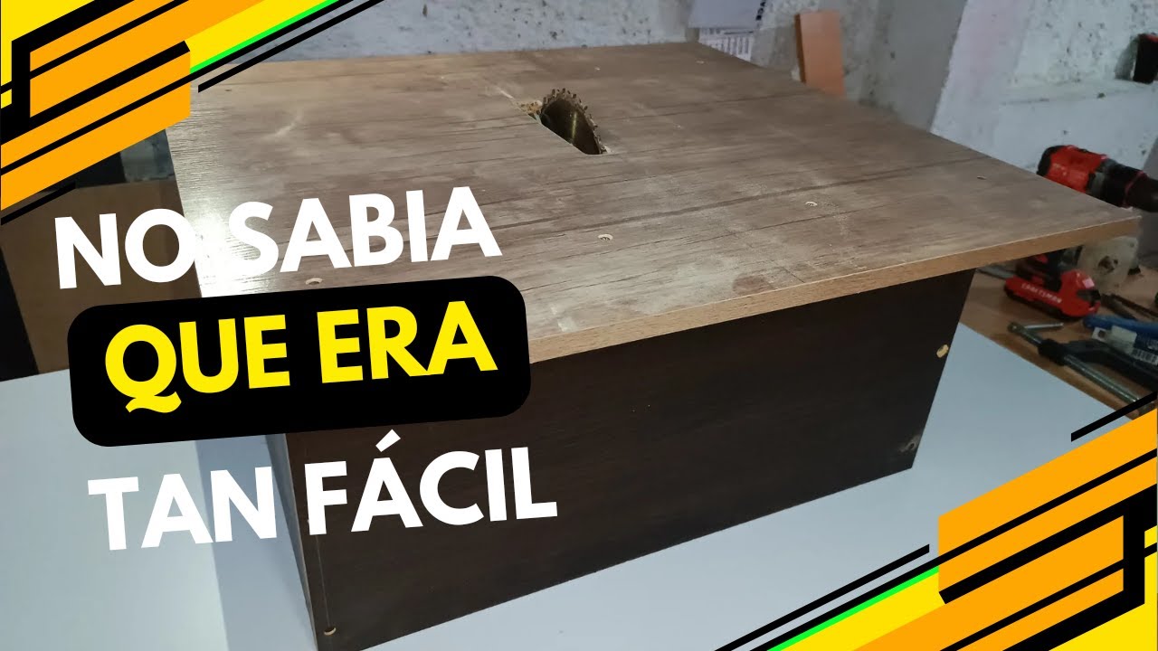 como hacer una SIERRA de banco CASERA con SIERRA CIRCULAR no SABIA que era FACIL tienes que VERLO