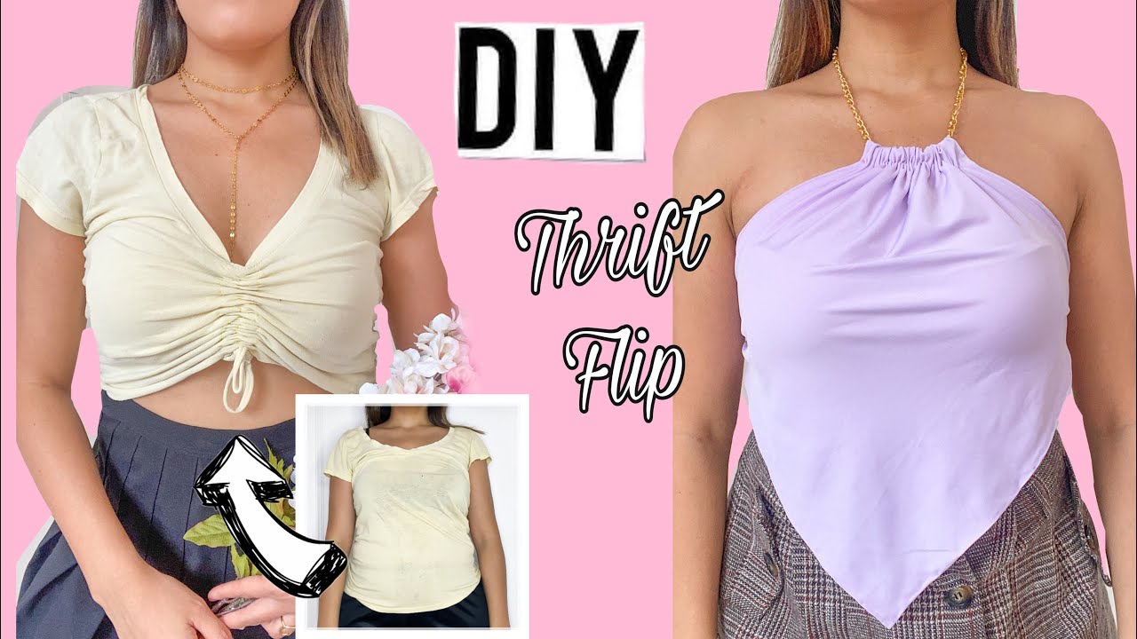 DIY Fashion tops 😍 Transformando ropa vieja y aburrida a Hermosa y Trendy 😱 (SIN MÁQUINA de coser)