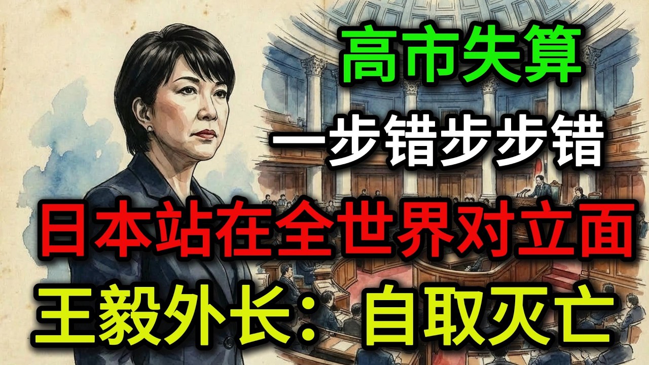 高市失算，一步错步步错，日本站在全世界对立面，王毅：自取灭亡