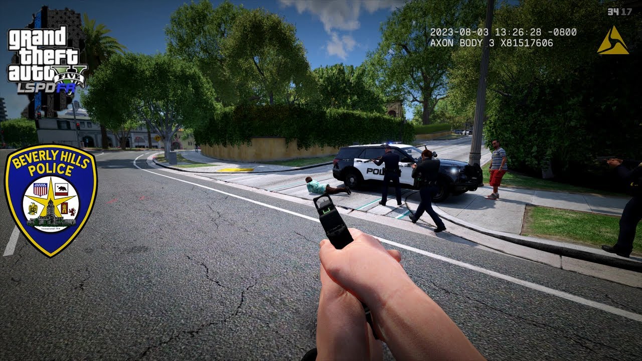 [NO COMMENTARY] GTA V LSPDFR | BHPD OFFICER FATALLY SHOOT AN ACTIVE SHOOTER, NO ONE ELSE INJURED!