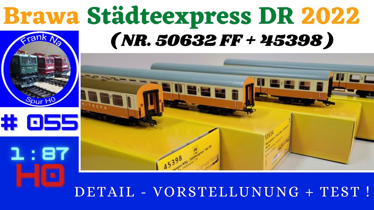 Brawa Städteexpress DR #50632 #50633 #50634 #45398 - 2022 Neuauflage