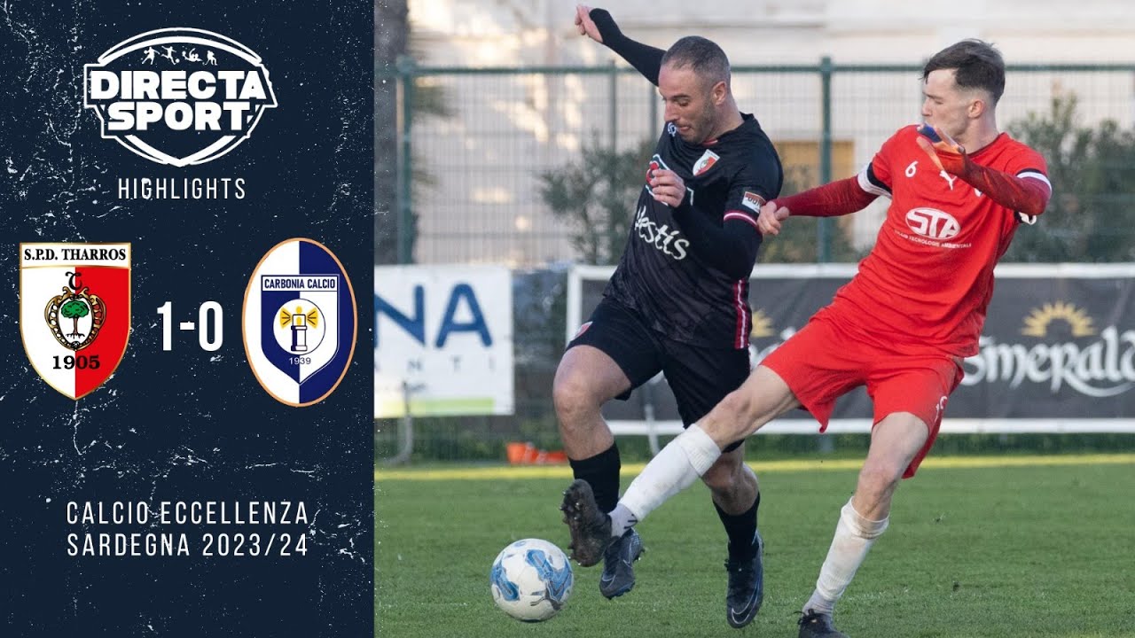Calcio Eccellenza  - SPD Tharros-Carbonia Calcio 1-0 (Highlights)
