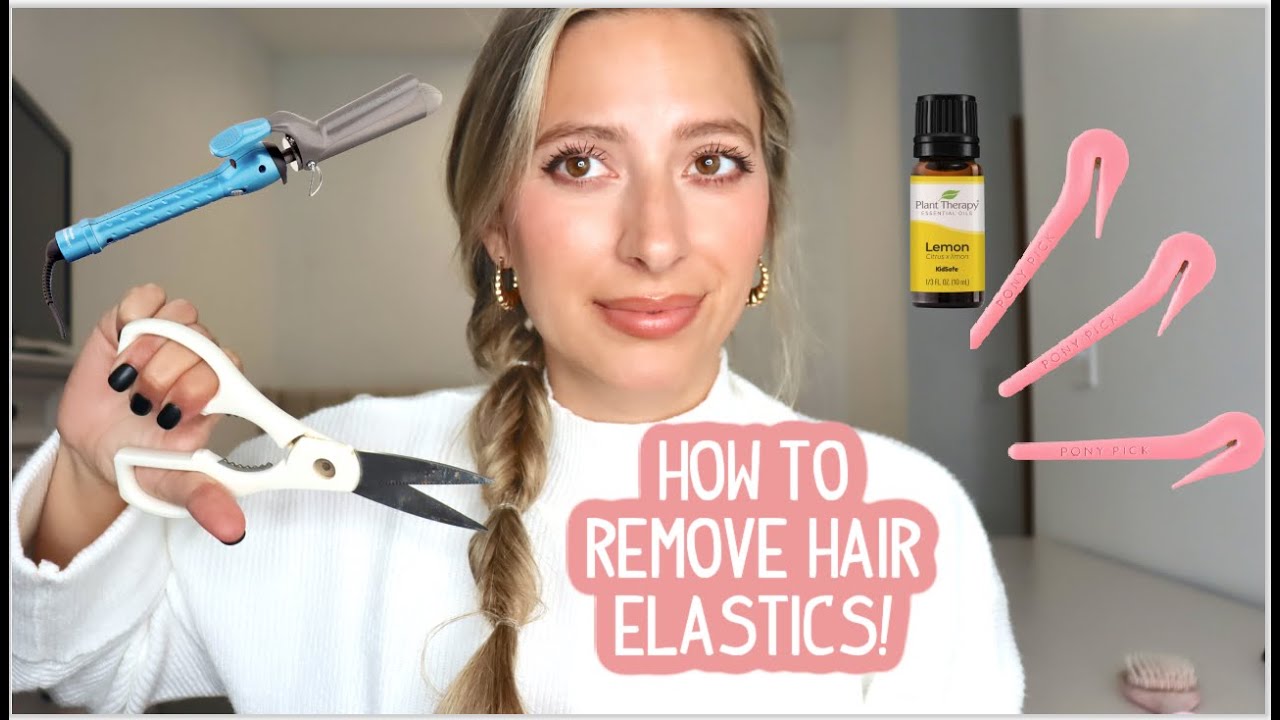 HOW TO REMOVE HAIR ELASTICS WITHOUT DAMAGING YOUR HAIR! Short, Medium, and Long Hair!