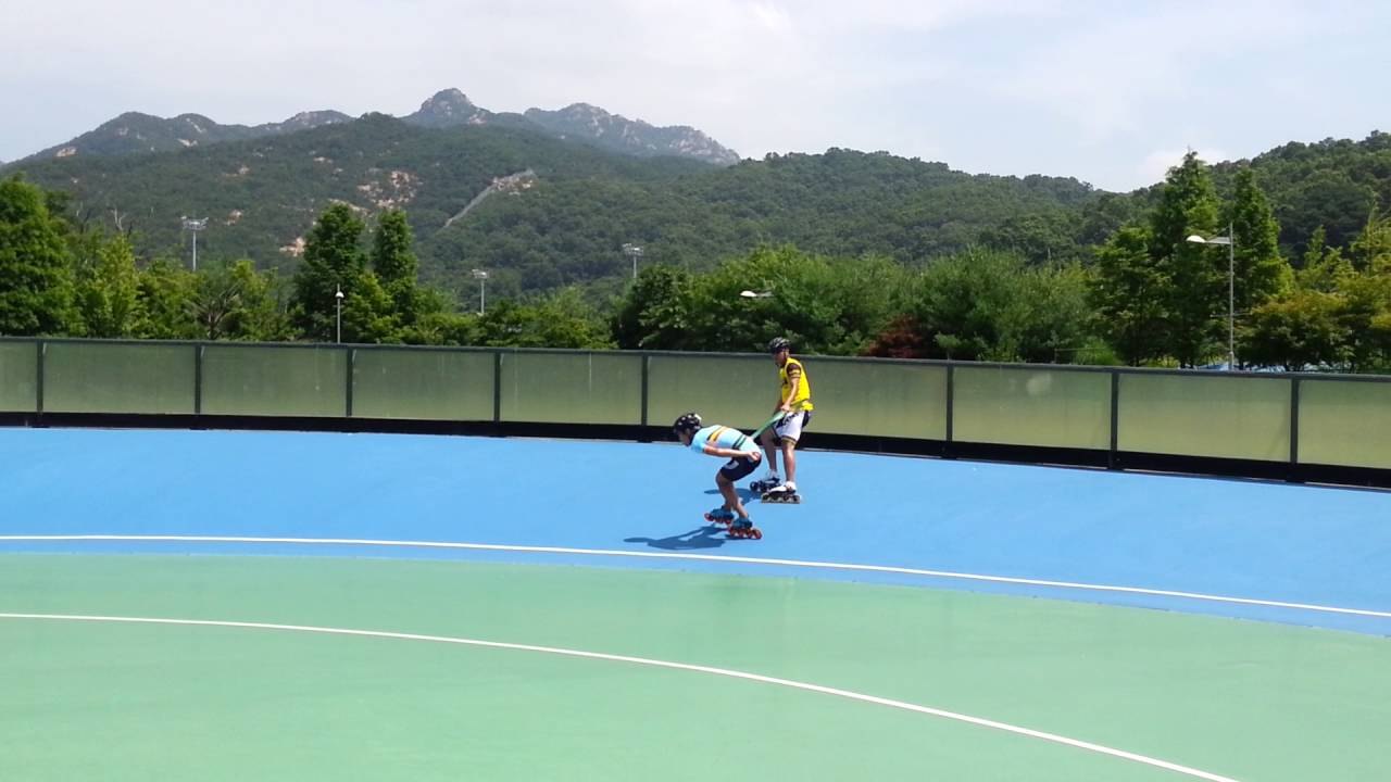 Inline Skating Clinic(Talent sharing), Anyang Track, Korea - Crossover on 200M track #2