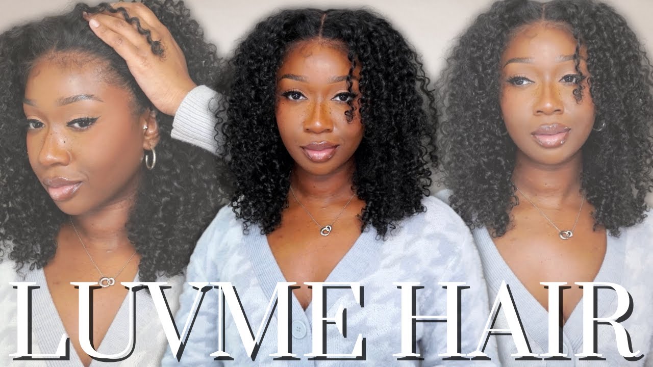 LuvMe Hair 5x5 Afro Curly Wig Install + Review