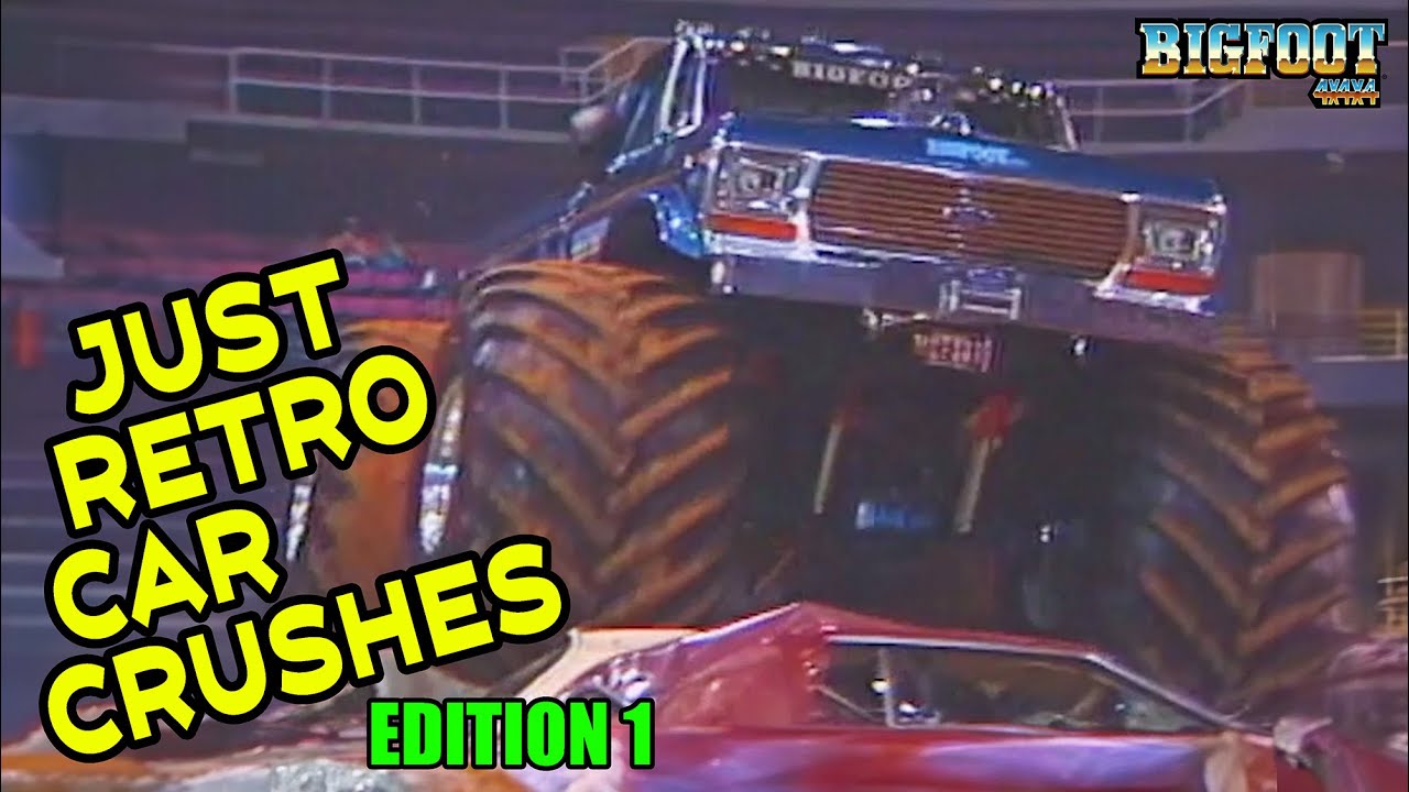 Just Retro Car Crushes! - BIGFOOT Monster Truck #monstertruck #bigfoot4x4 #bigfootmonstertruck