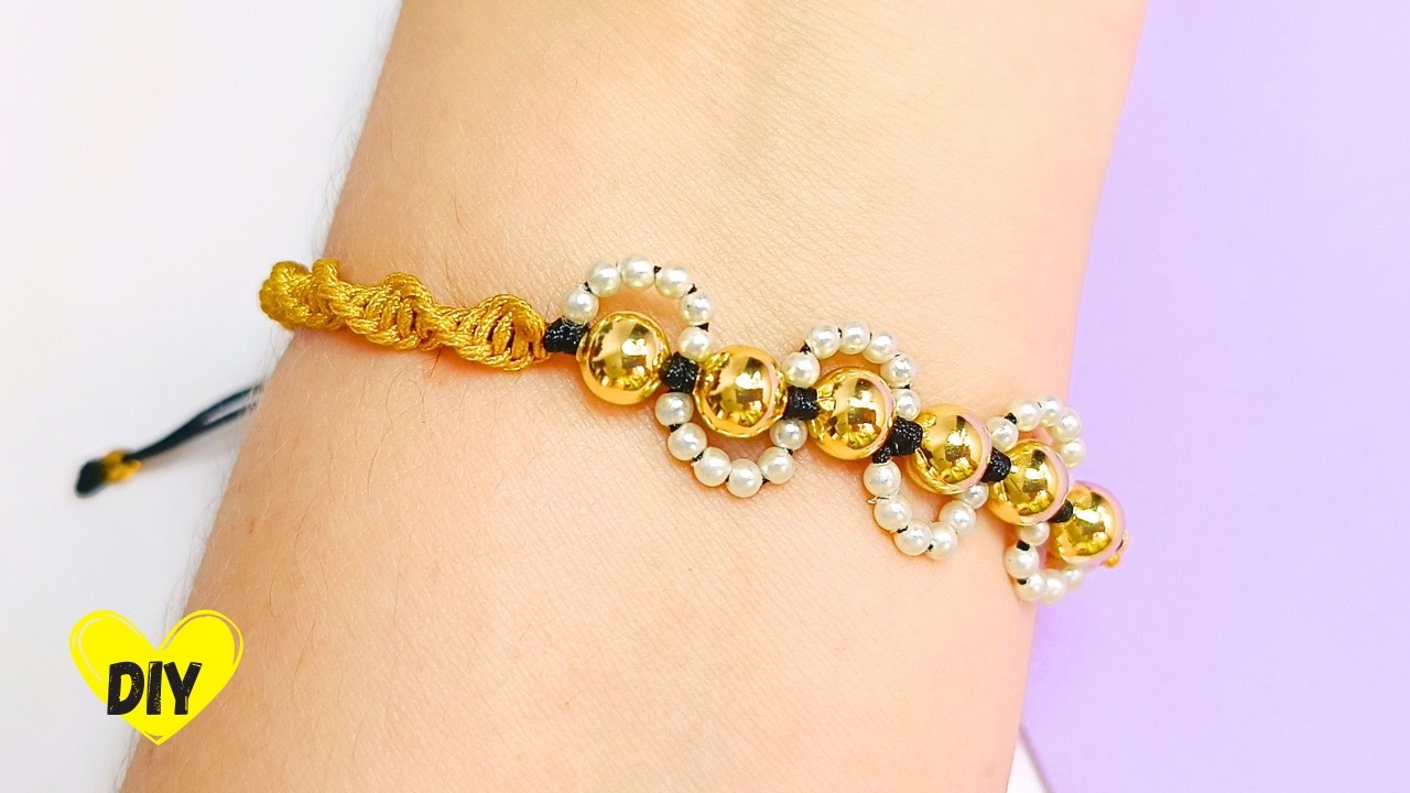 🌸 Pulsera estilo ROSETA fácil | Emprende desde casa 🏠 pulsera de hilo en macramé nudo espiral