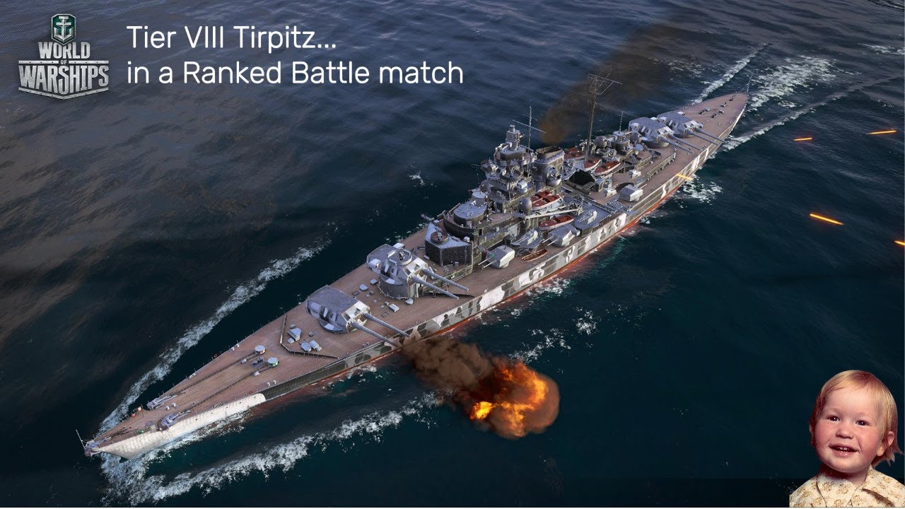 WoW's ranked battle in the German Tier VIII battleship Tirpitz