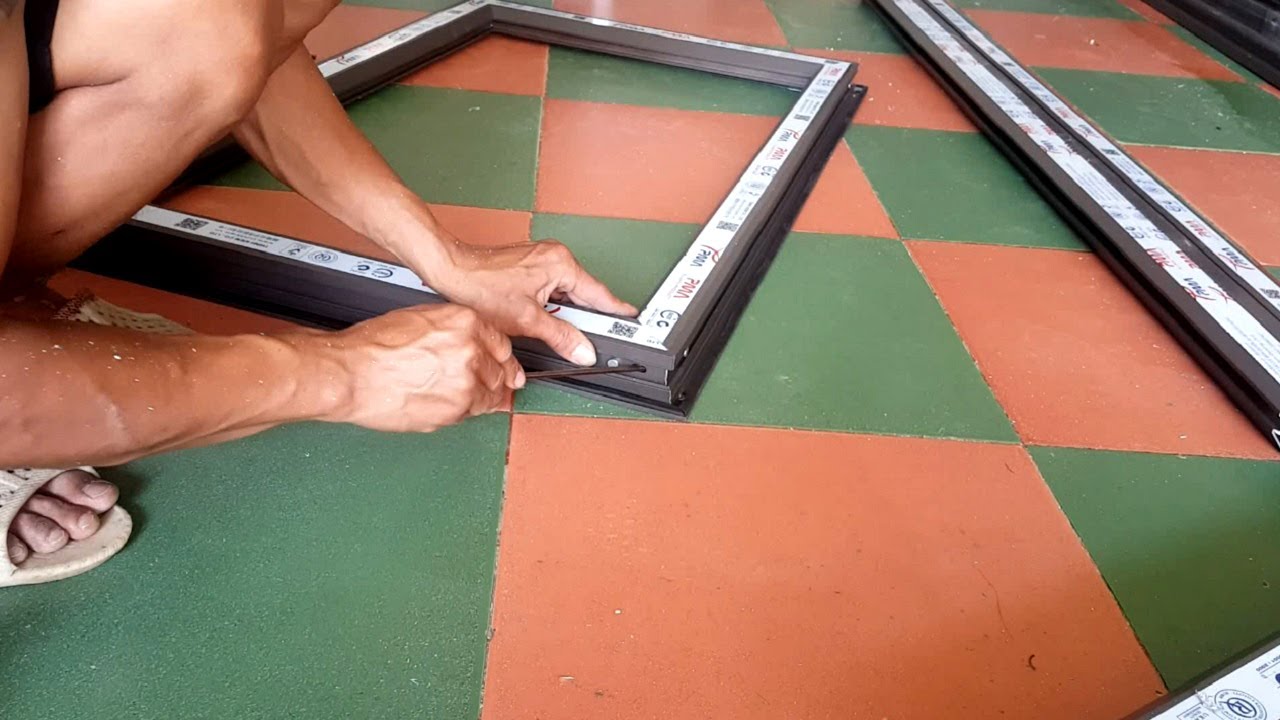 Techniques Build And Assemble Aluminum Door Easy | How To Make a Aluminum Door Correctly