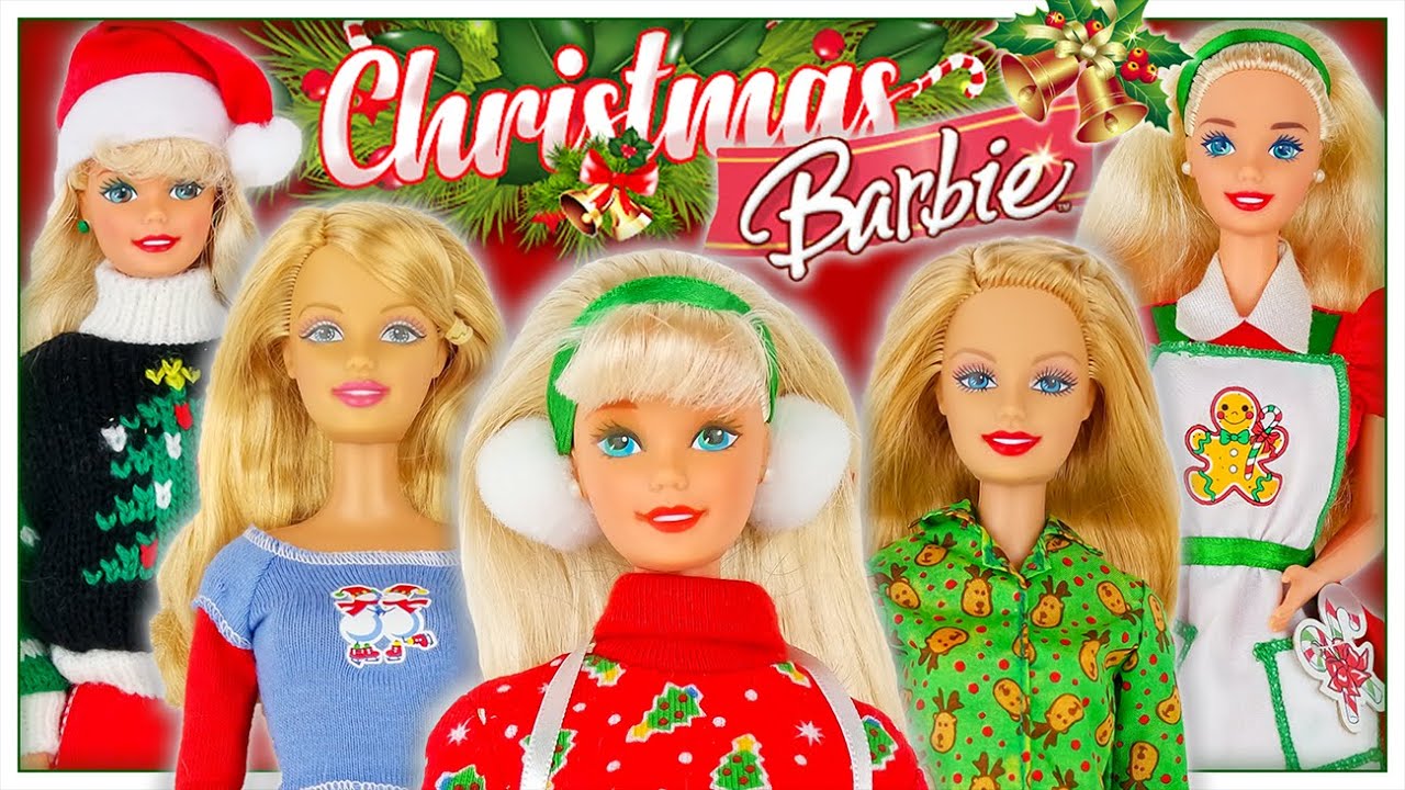 Opening Christmas Barbies from the 90's and Early 2000's! | Vintage Holiday Barbies Special Edition