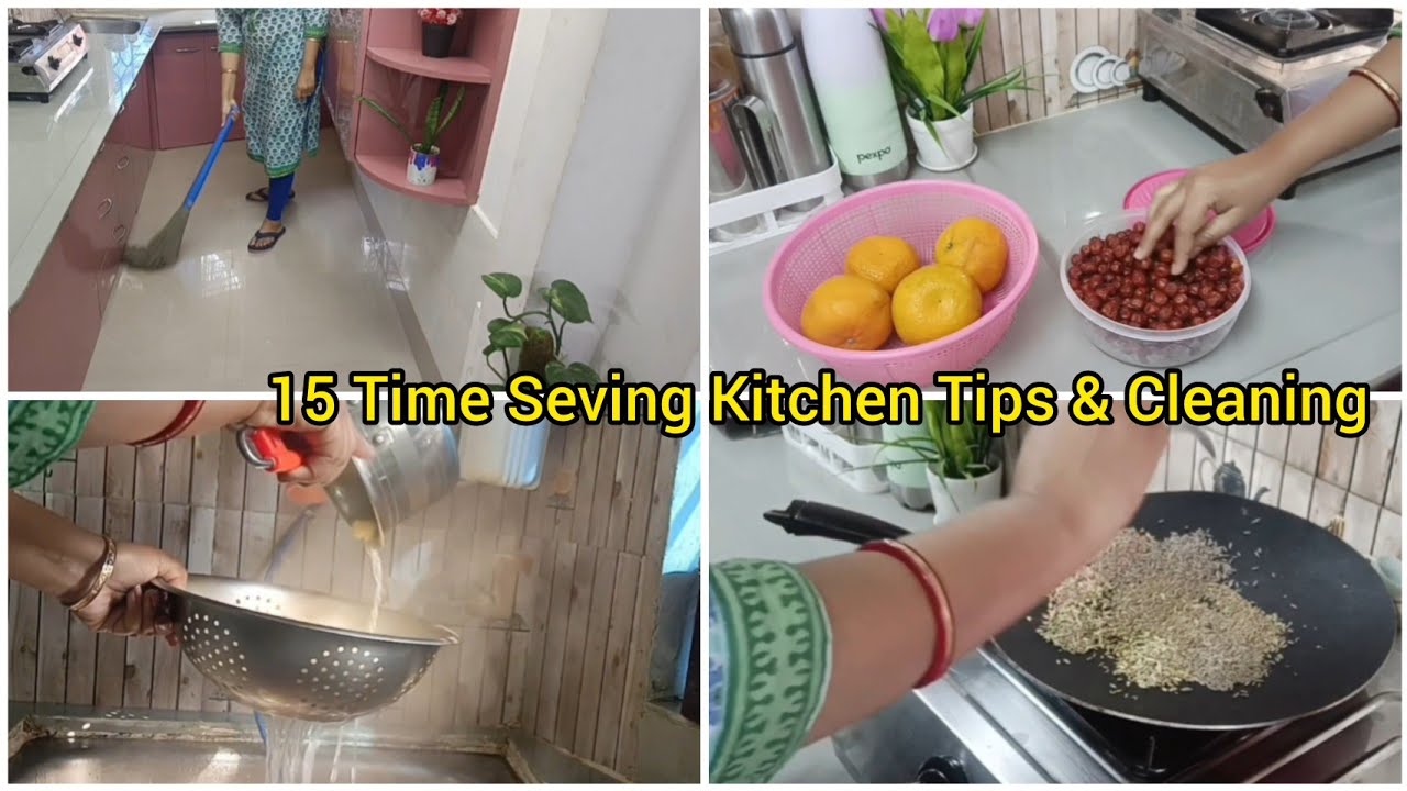 15 Time Saving kitchen Tips & Cleaning ✅ রান্নাঘরের কাজ আর রান্নাঘর পরিষ্কার রাখার 15টি সহজ টিপস 🏡