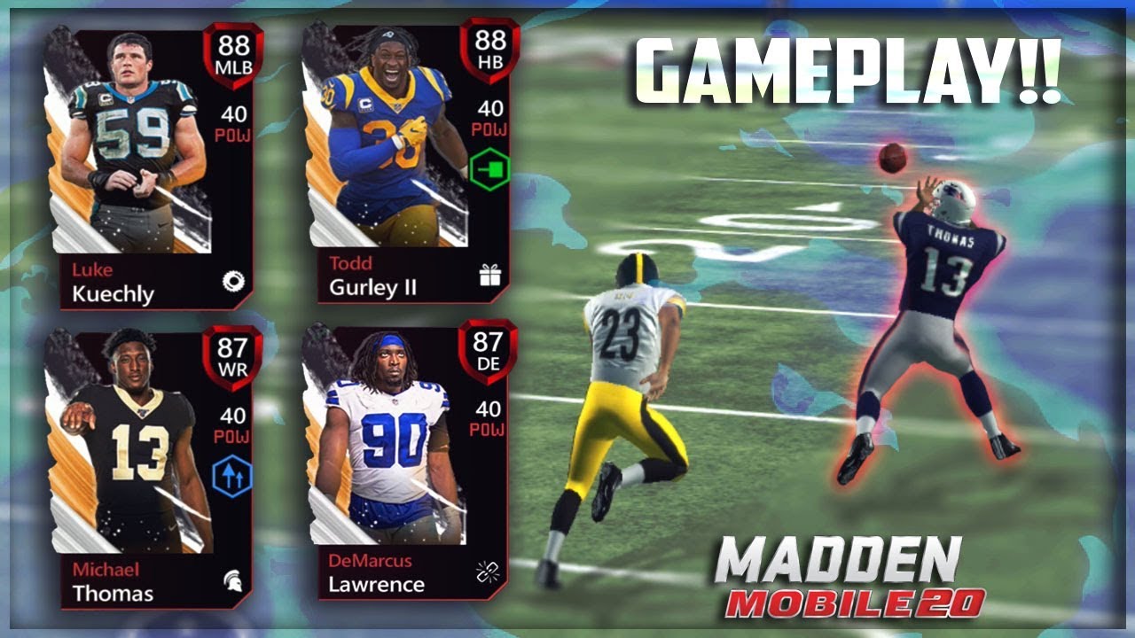 ALL X  FACTOR MASTER GAMEPLAY THEY ARE BEAST!! MADDEN MOBILE 20 GAMEPLAY!!
